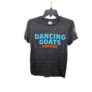 Dancing Goats Coffee T-shirt Tee Sz Small goat lovers!